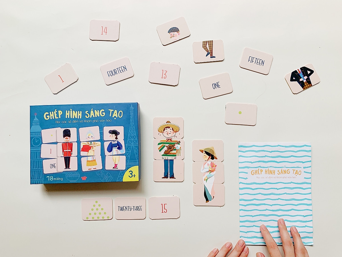 ghép hình sáng tạo - học các số đếm và khám phá văn hóa - Ảnh 3