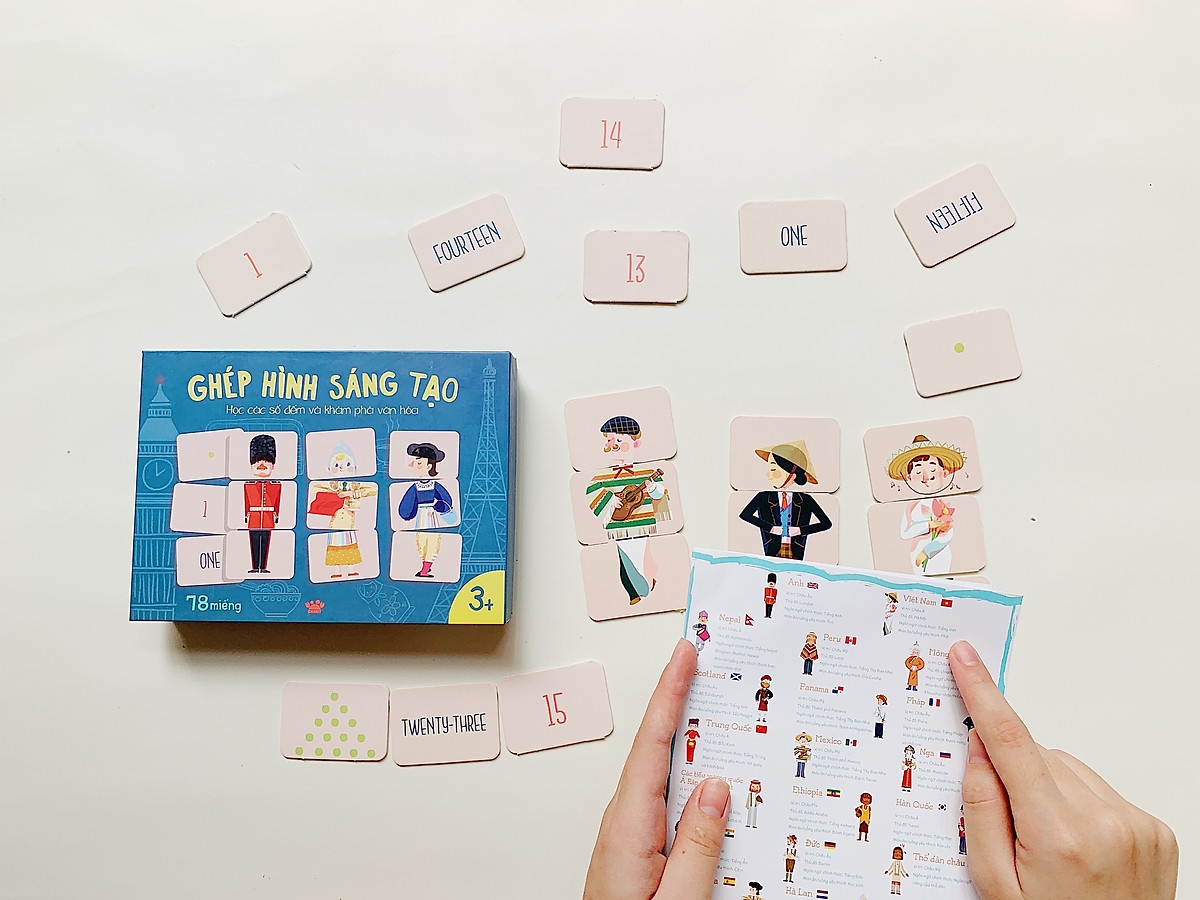 ghép hình sáng tạo - học các số đếm và khám phá văn hóa - Ảnh 4