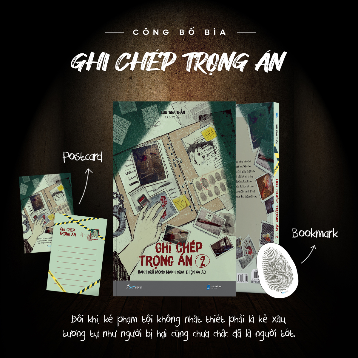 ghi chép trọng án - tập 2 - ranh giới mong manh giữa thiện và ác - tặng kèm bookmark + postcard - Ảnh 2