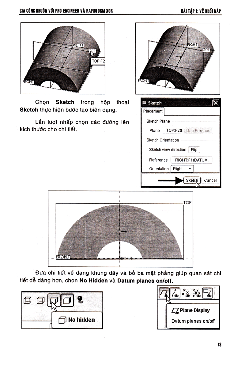 gia công khuôn với pro engineer & rapidform xor - Ảnh 12