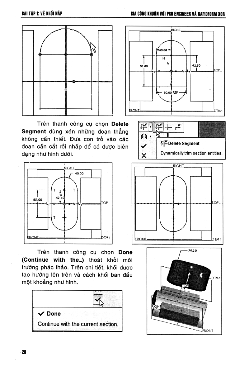 gia công khuôn với pro engineer & rapidform xor - Ảnh 19