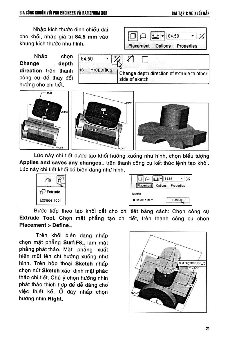 gia công khuôn với pro engineer & rapidform xor - Ảnh 20