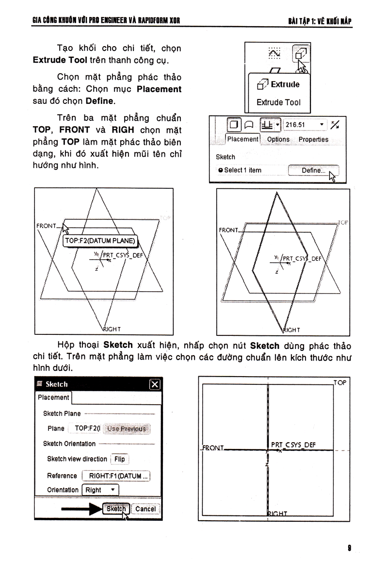 gia công khuôn với pro engineer & rapidform xor - Ảnh 8