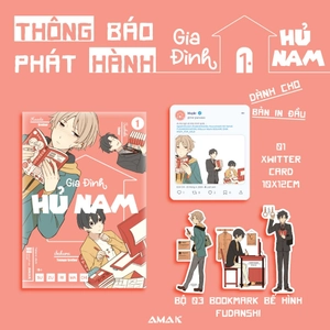 gia đình hủ nam - tập 1 - tặng kèm set 3 bookmark bế hình fudanshi + xwitter card - Ảnh 2