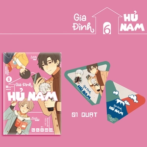 Bìa sách gia đình hủ nam - tập 6 - tặng kèm quạt giấy cầm tay