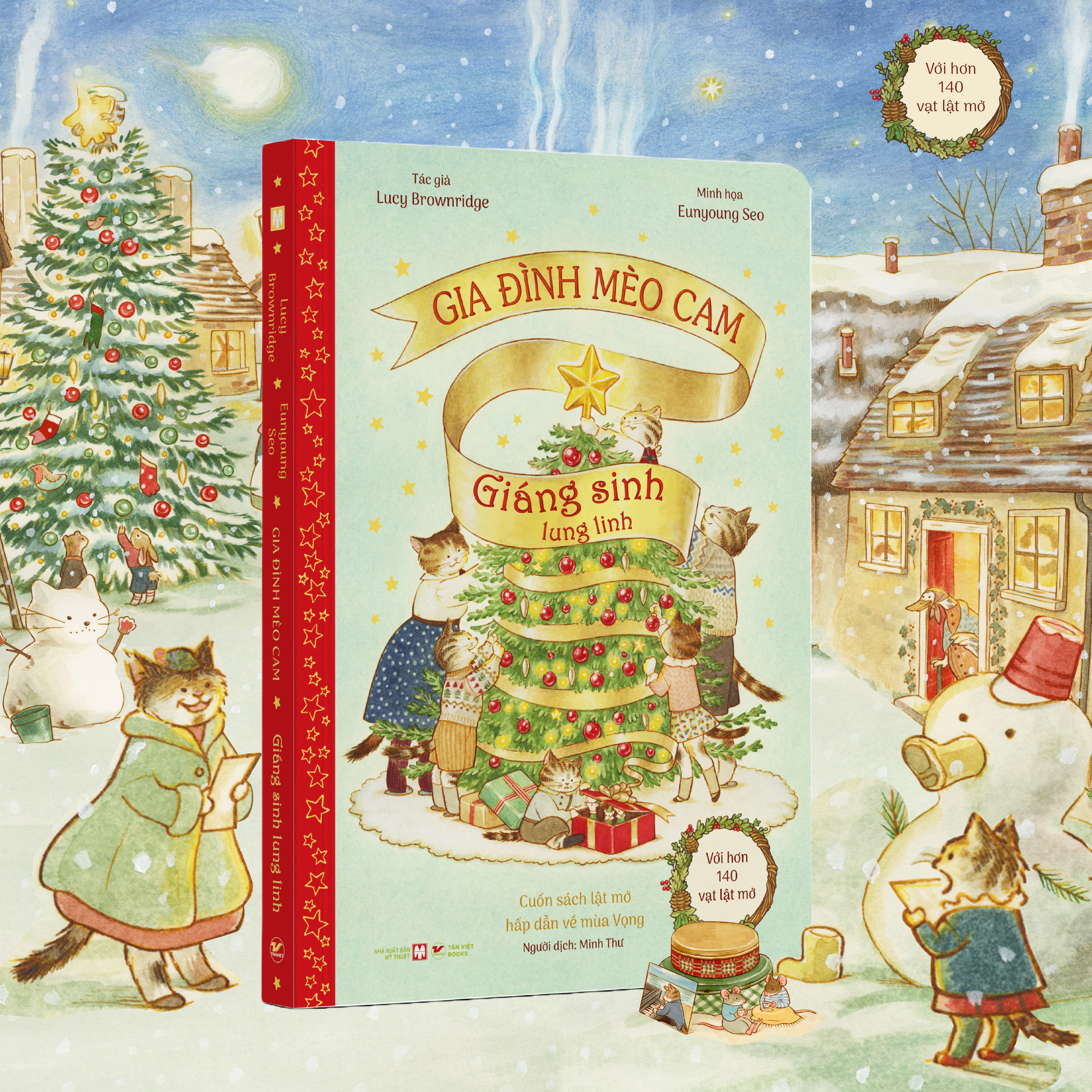 Gia Đình Mèo Cam - Giáng Sinh Lung Linh - Bìa Cứng - Ảnh 3