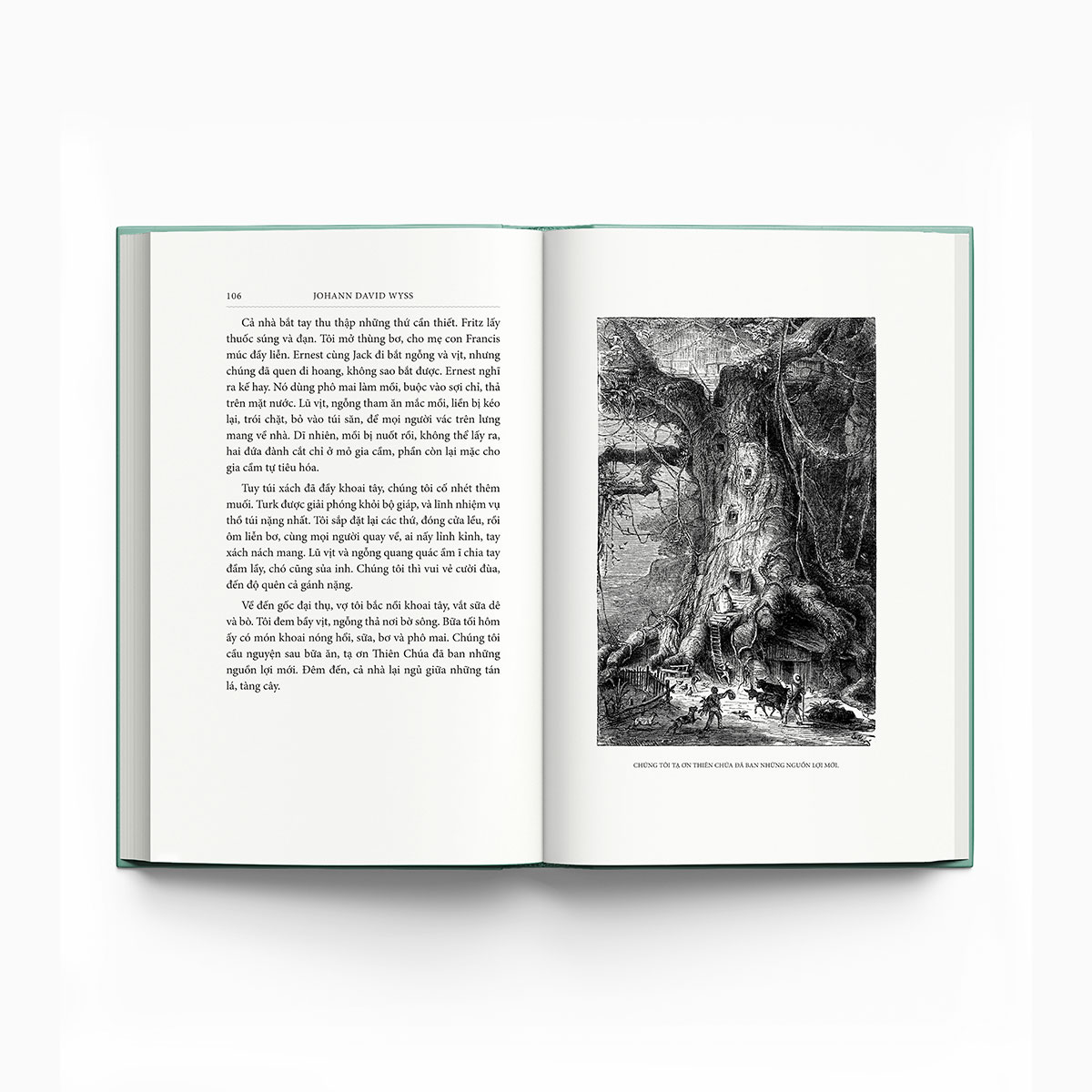 gia đình robinson thụy sỹ - bìa vải - Ảnh 7