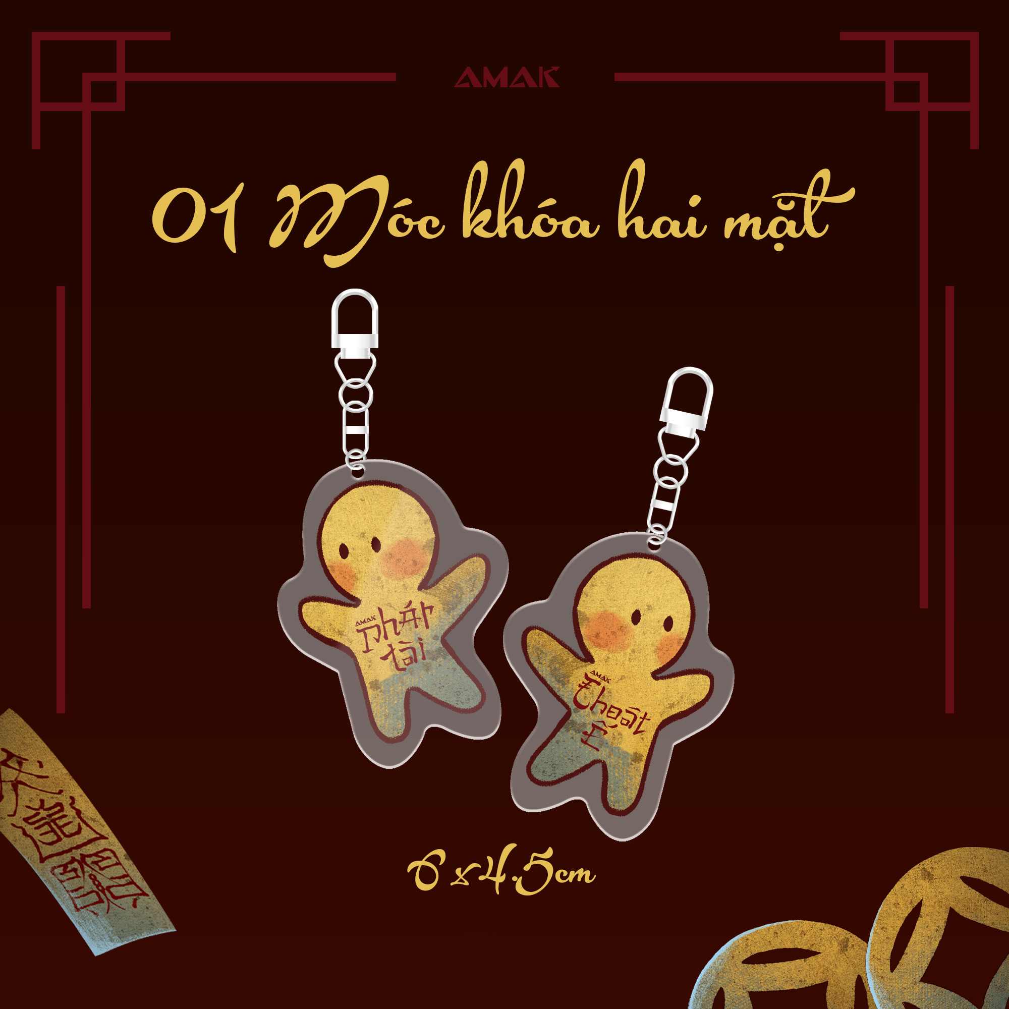 gia tĩnh linh dị lục - tập 1 - tặng kèm bookmark phủ nhung + postcard phủ nhung + standee giấy + móc khóa hai mặt phát tài và thoát ế - Ảnh 6