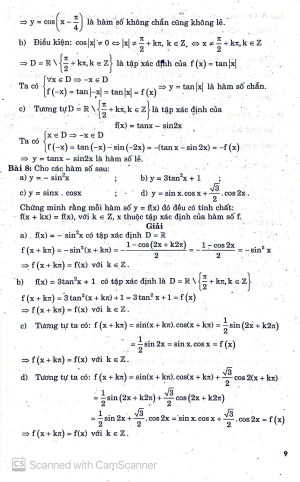 giải bài tập đại số và giải tích lớp 11 (chương trình nâng cao) - Ảnh 7