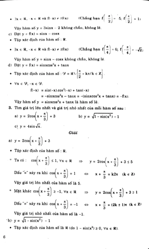 giải bài tập đại số và giải tích lớp 11 (nâng cao) (tái bản 2015) - Ảnh 5