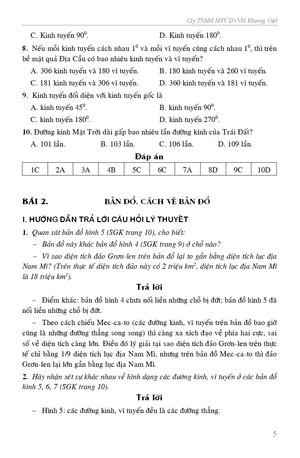giải bài tập địa lí 6 - Ảnh 5