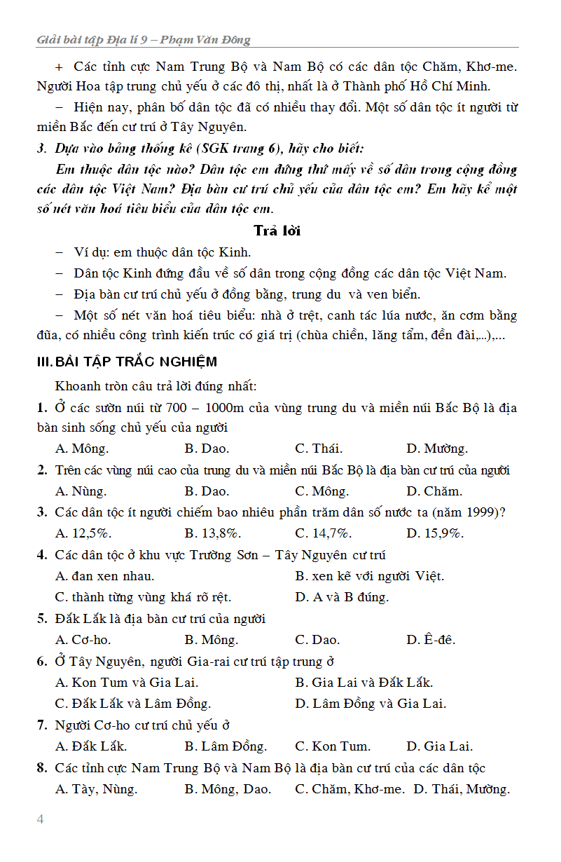 giải bài tập địa lí lớp 9 (2018) - Ảnh 5