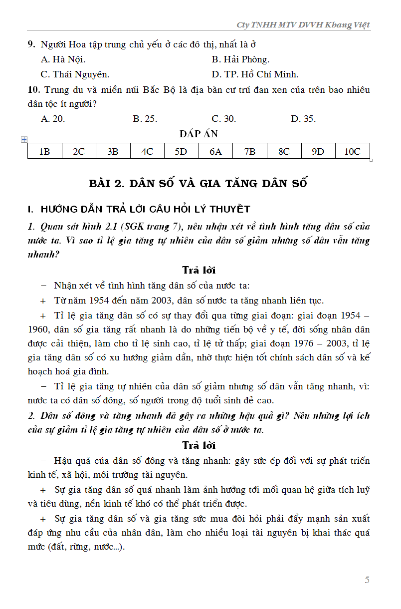 giải bài tập địa lí lớp 9 (2018) - Ảnh 6