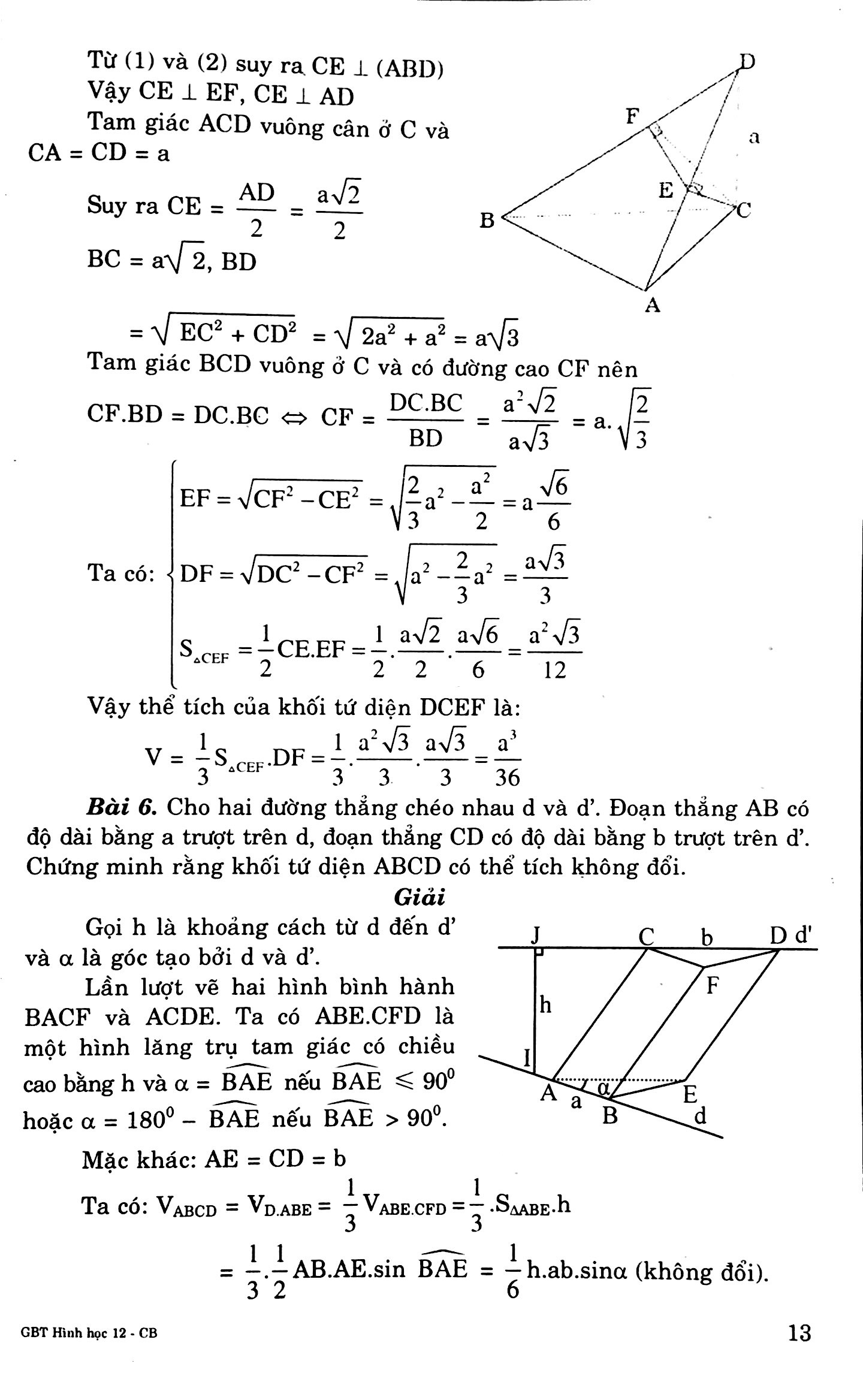 giải bài tập hình 12 cơ bản - Ảnh 10