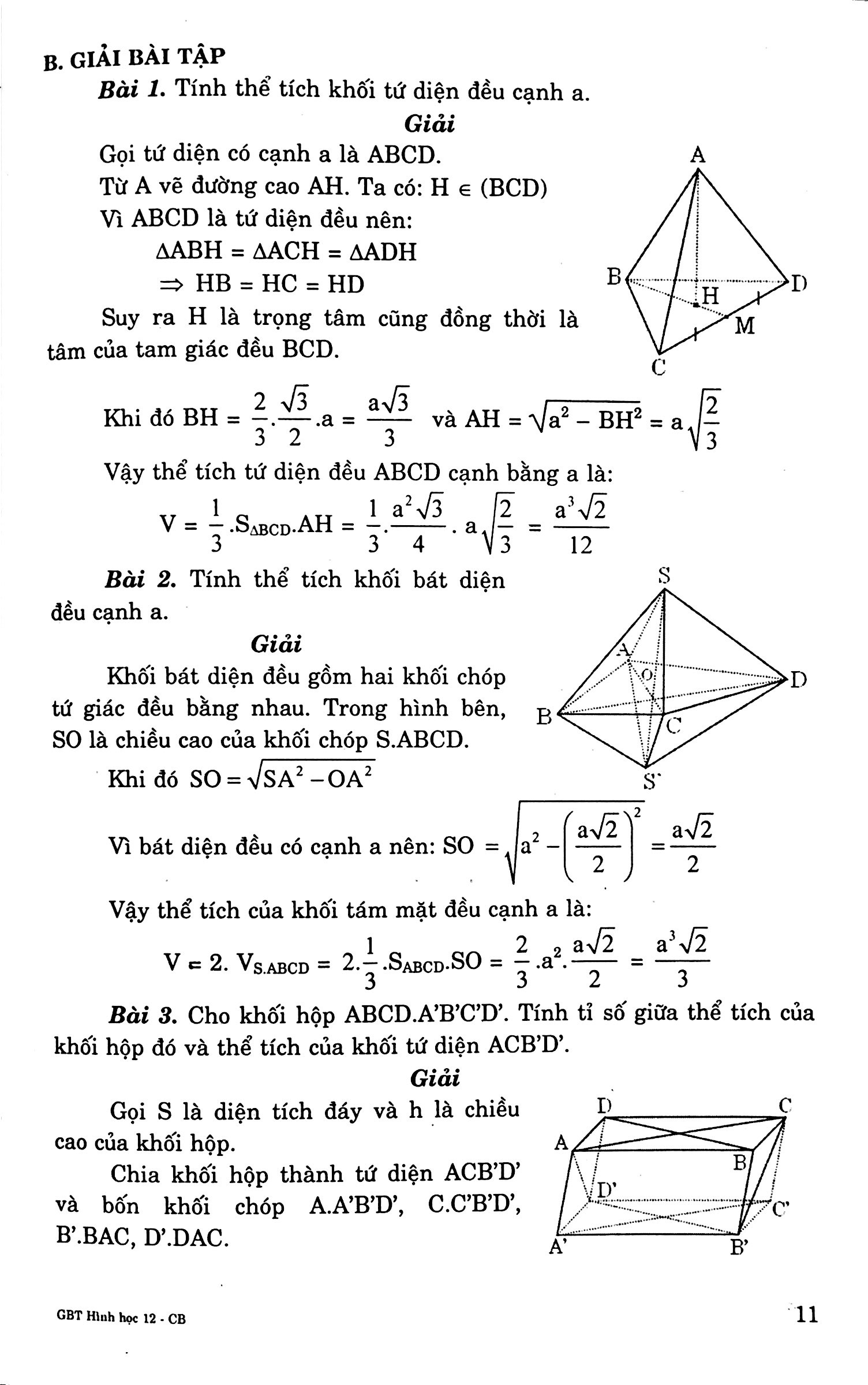 giải bài tập hình 12 cơ bản - Ảnh 9