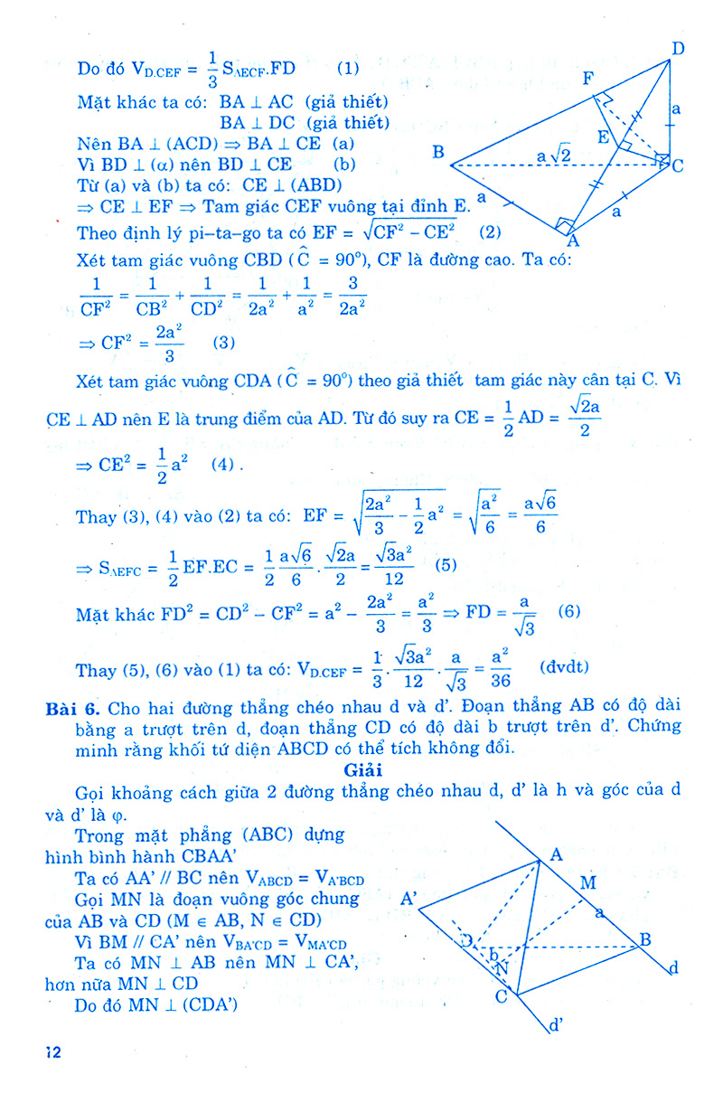 giải bài tập hình học lớp 12 (chương trình chuẩn) - Ảnh 10