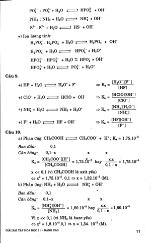 giải bài tập hóa học lớp 11 (nâng cao) - Ảnh 8
