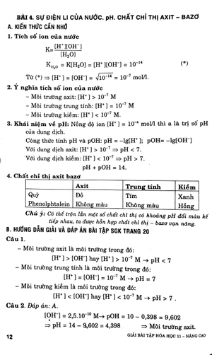 giải bài tập hóa học lớp 11 (nâng cao) - Ảnh 9