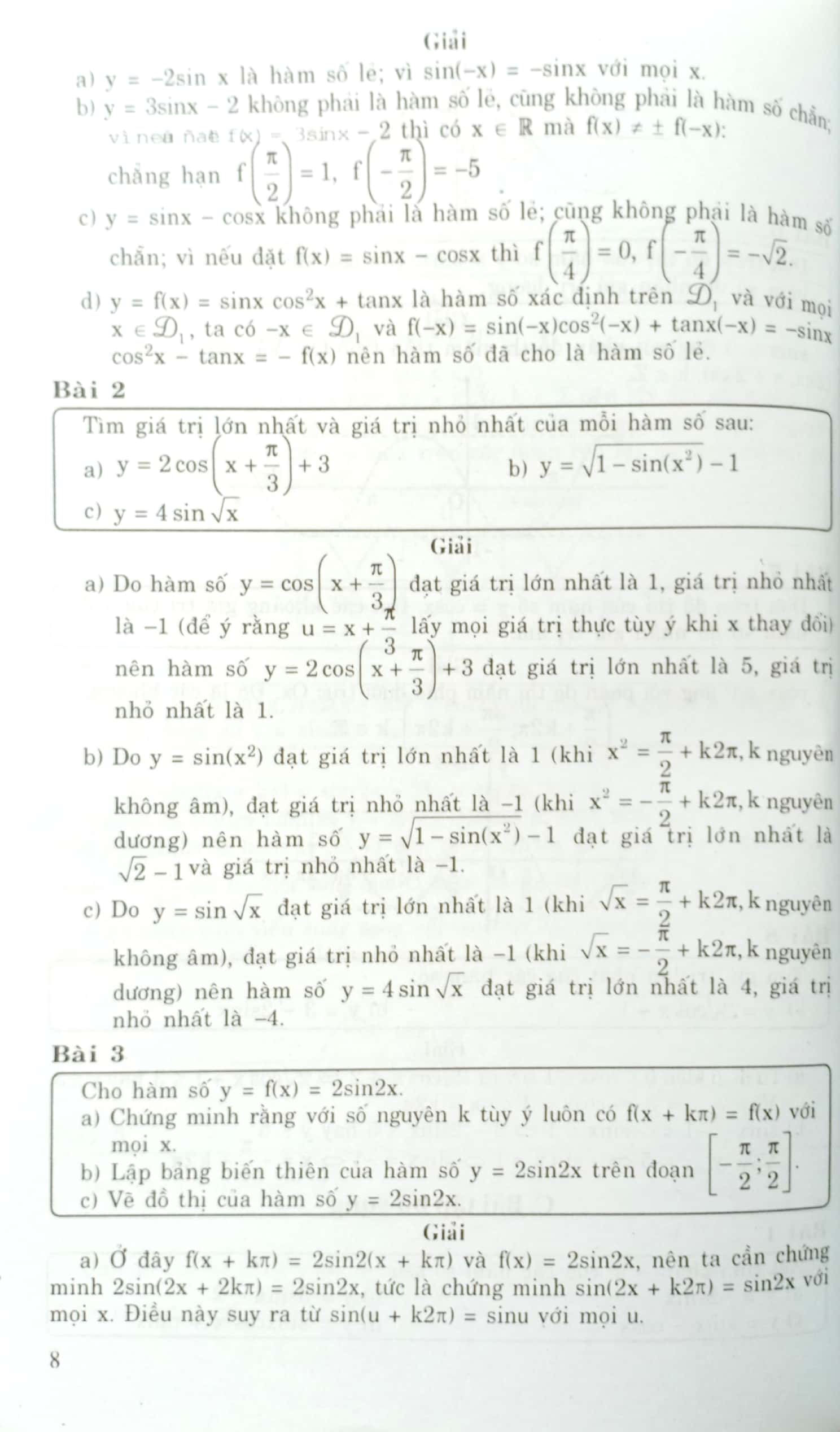 giải bài tập toán 11 - đại số giải tích - Ảnh 8
