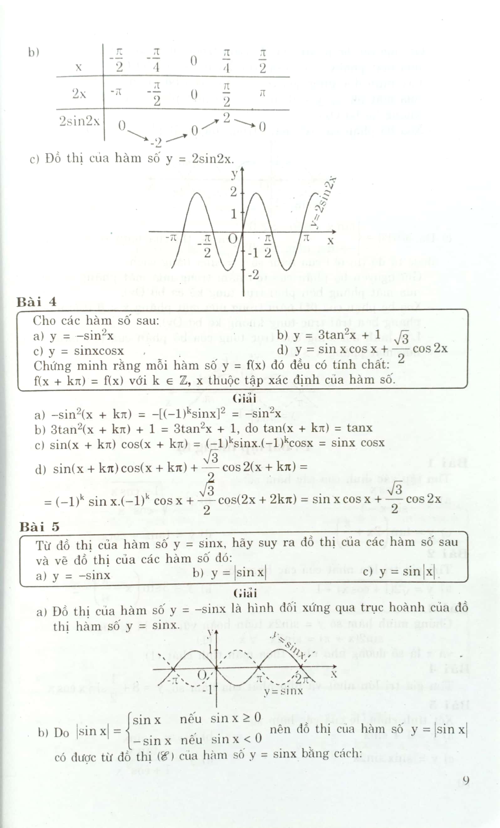 giải bài tập toán 11 - đại số giải tích - Ảnh 9