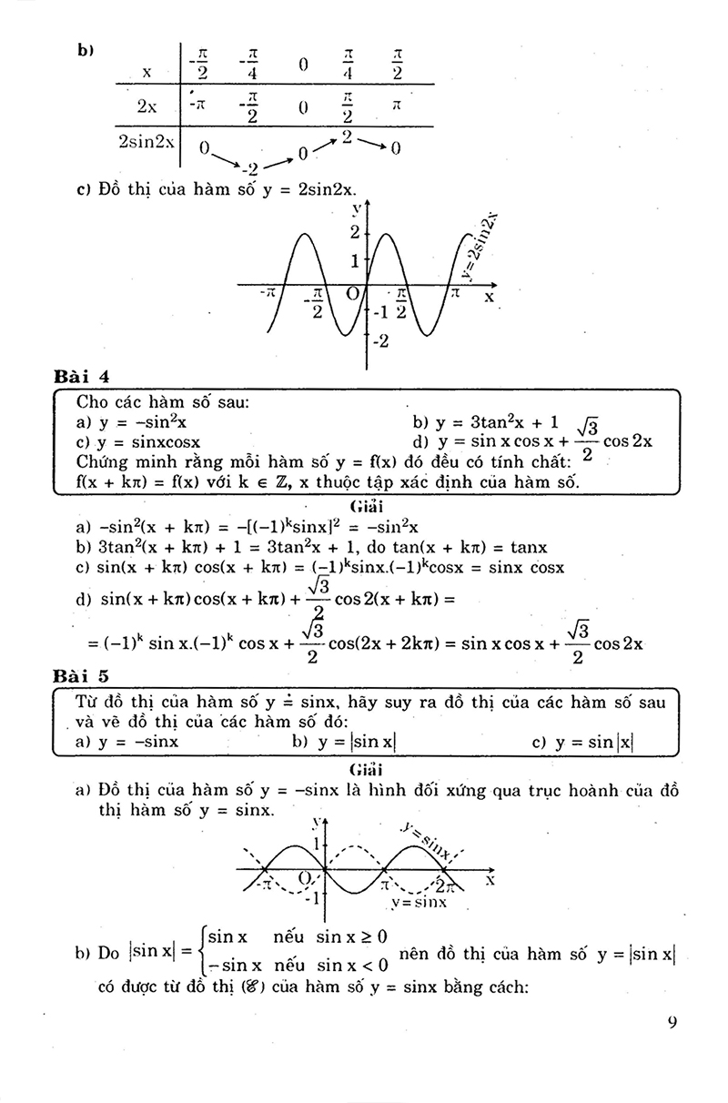 giải bài tập toán đại số - giải tích 11 - Ảnh 7