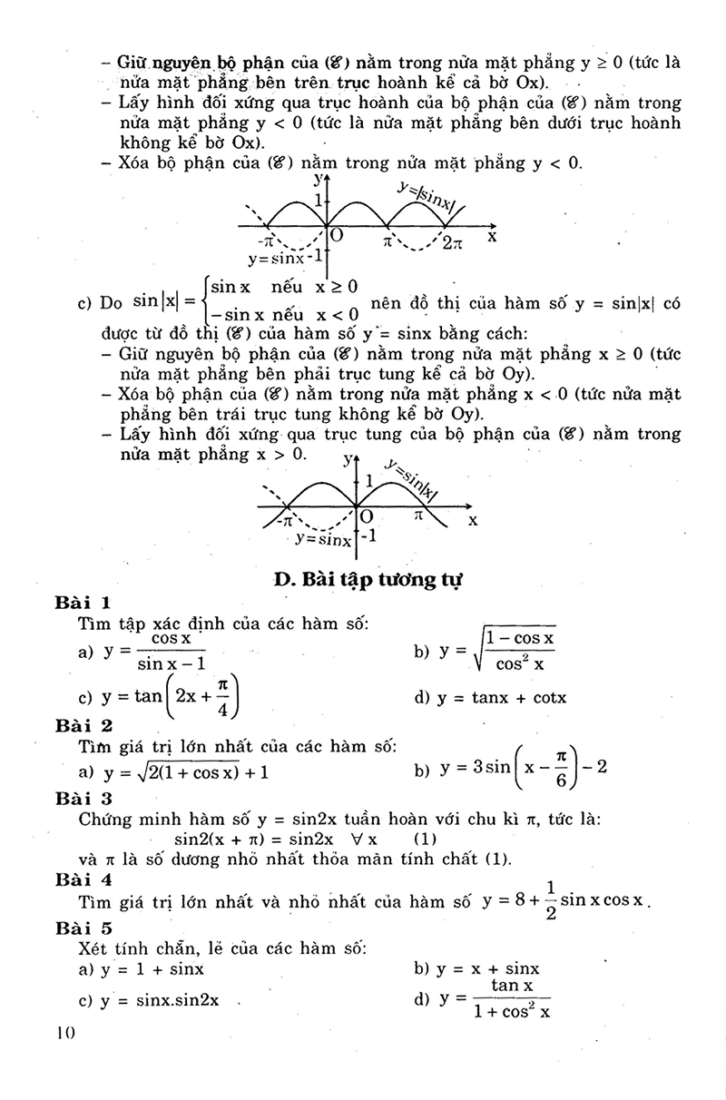 giải bài tập toán đại số - giải tích 11 - Ảnh 8