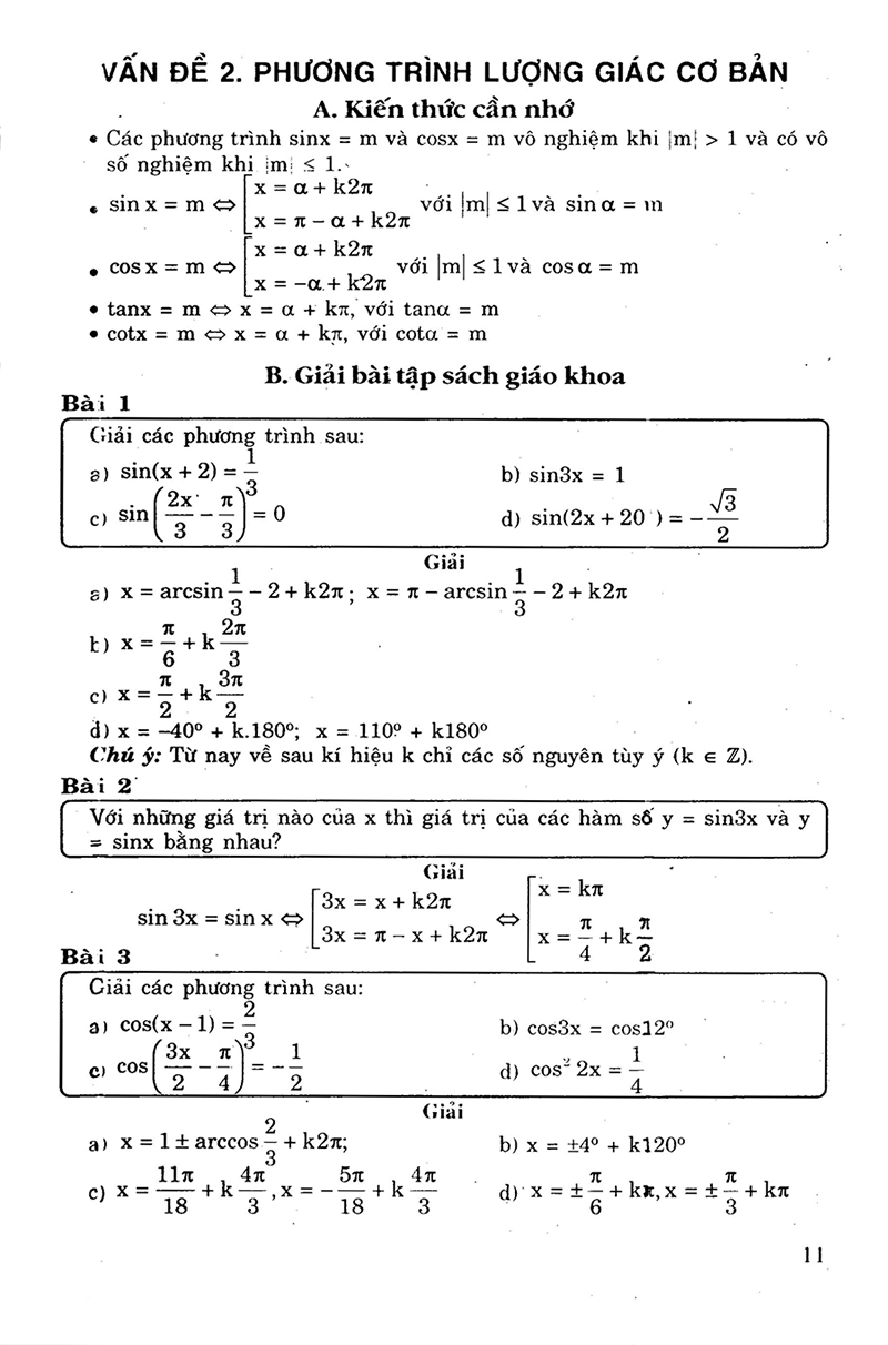 giải bài tập toán đại số - giải tích 11 - Ảnh 9