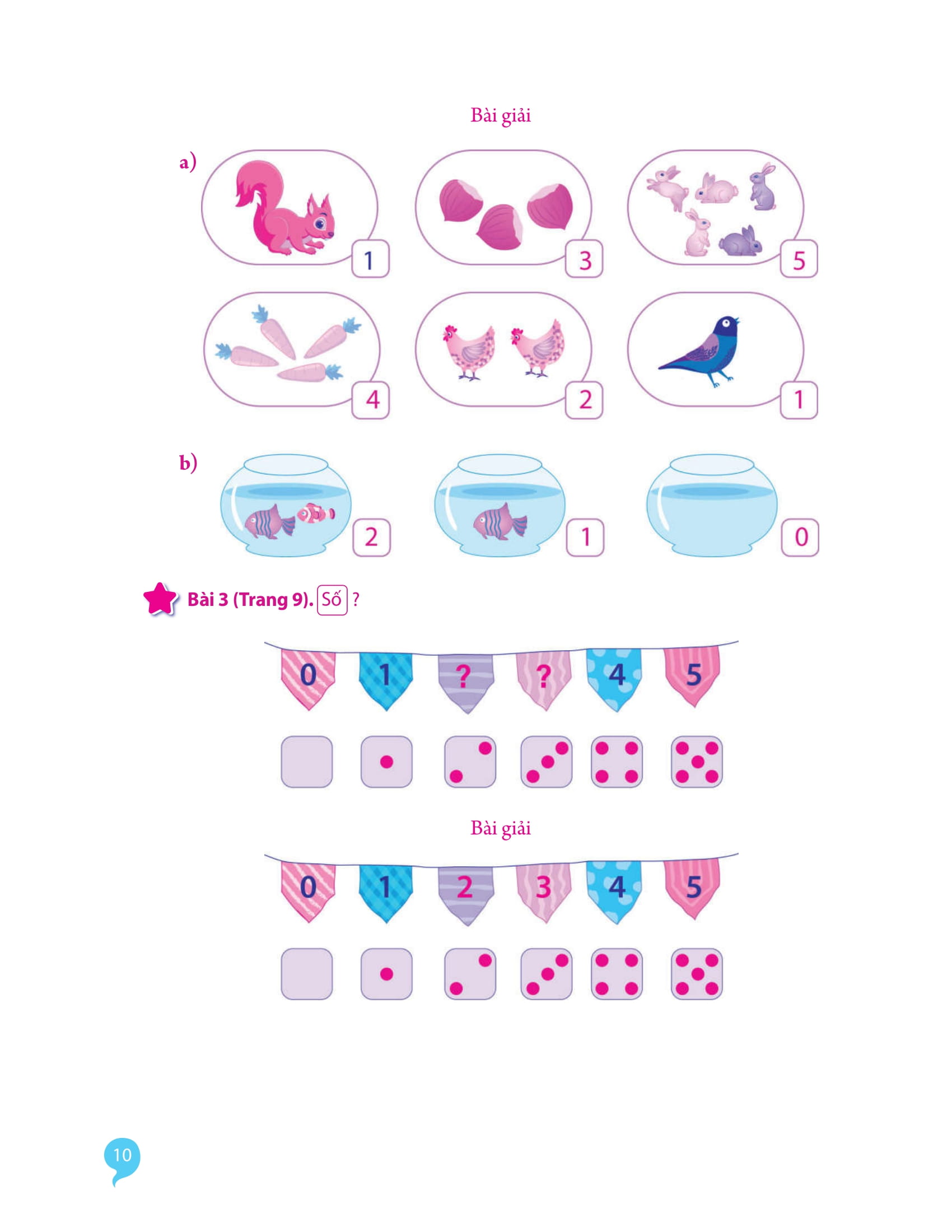 Giải Bài Tập Toán Lớp 1 - Tập 1 - Ảnh 10