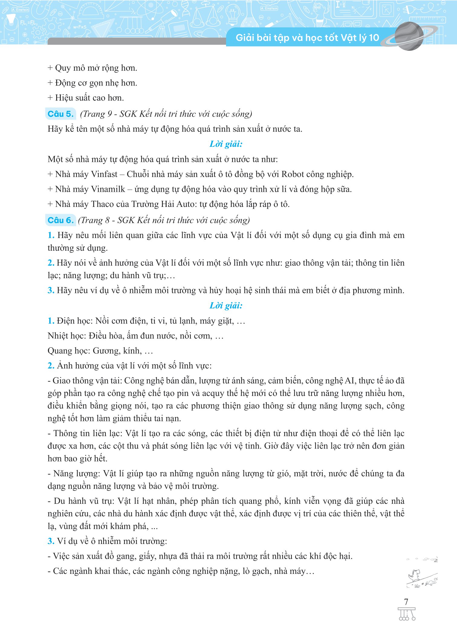 giải bài tập và học tốt vật lý 10 - Ảnh 9