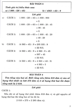 giải bằng nhiều cách các bài toán lớp 4 (biên soạn theo chương trình giáo dục phổ thông mới) - Ảnh 6