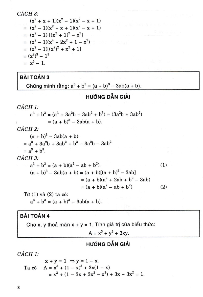 giải bằng nhiều cách các bài toán lớp 8 (biên soạn theo chương trình giáo dục phổ thông mới) - Ảnh 7