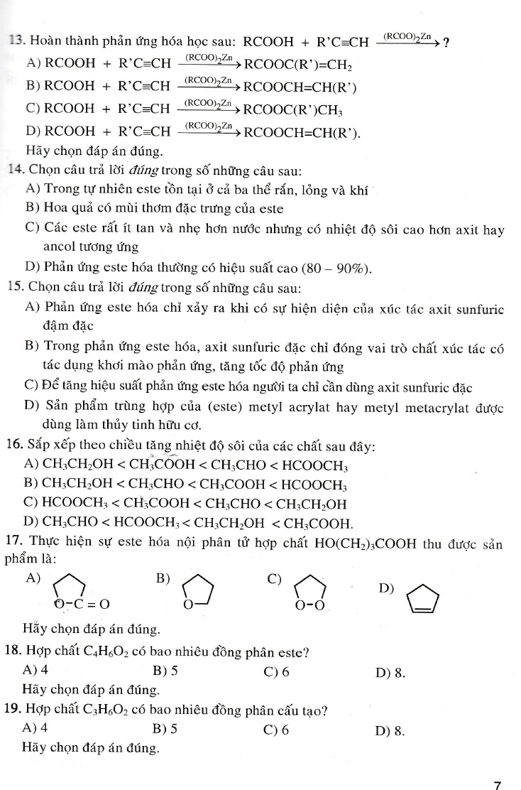 giải chi tiết câu hỏi trắc nghiệm khách quan hóa học 12 - Ảnh 5