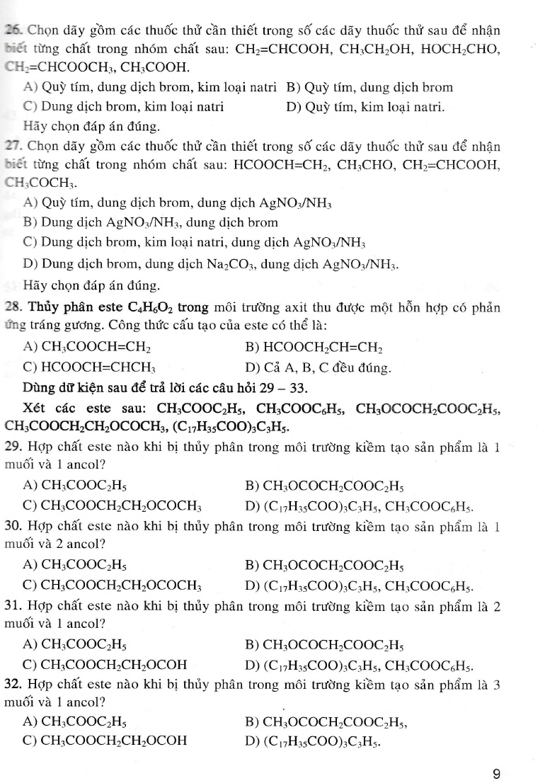 giải chi tiết câu hỏi trắc nghiệm khách quan hóa học 12 - Ảnh 7