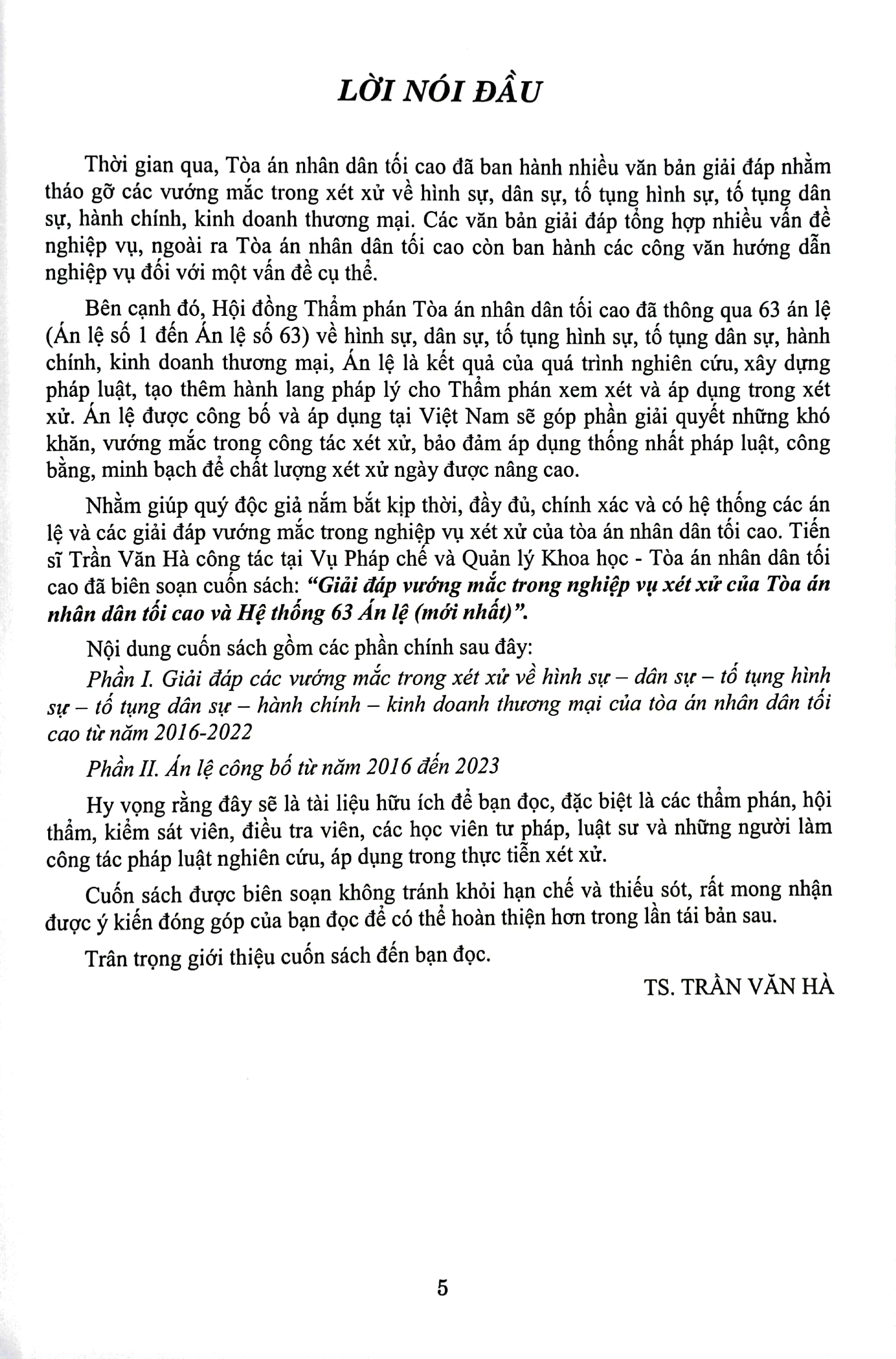 giải đáp vướng mắc trong nghiệp vụ xét xử của tòa án nhân dân tối cao và hệ thống 63 án lệ (mới nhất) - Ảnh 4