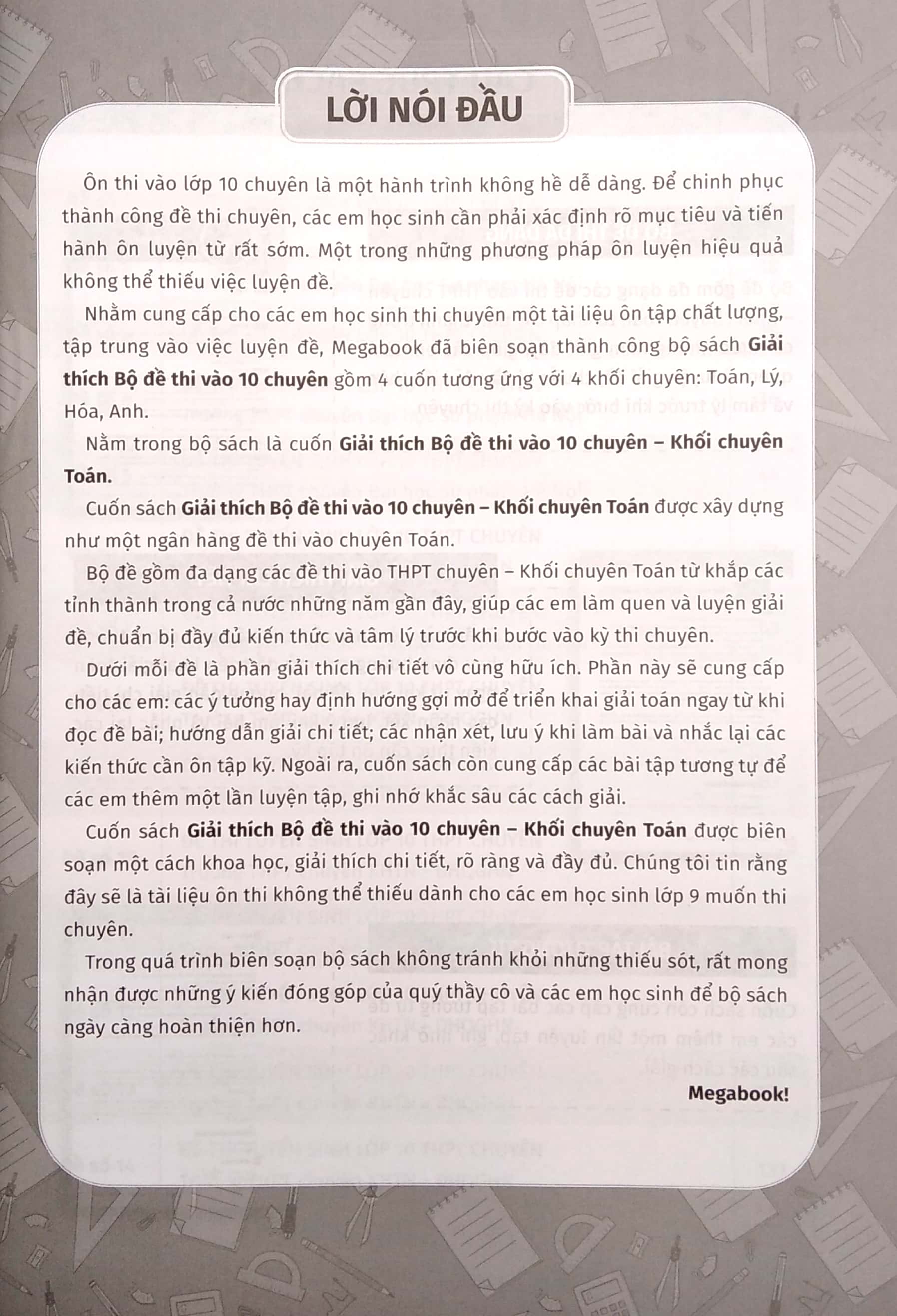 giải thích bộ đề thi vào 10 chuyên - khối chuyên toán - Ảnh 3