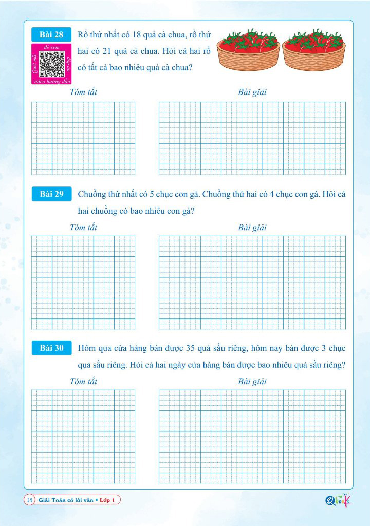 giải toán có lời văn lớp 1 - Ảnh 8