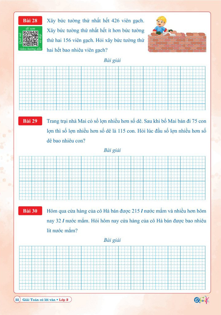 giải toán có lời văn lớp 2 - Ảnh 7