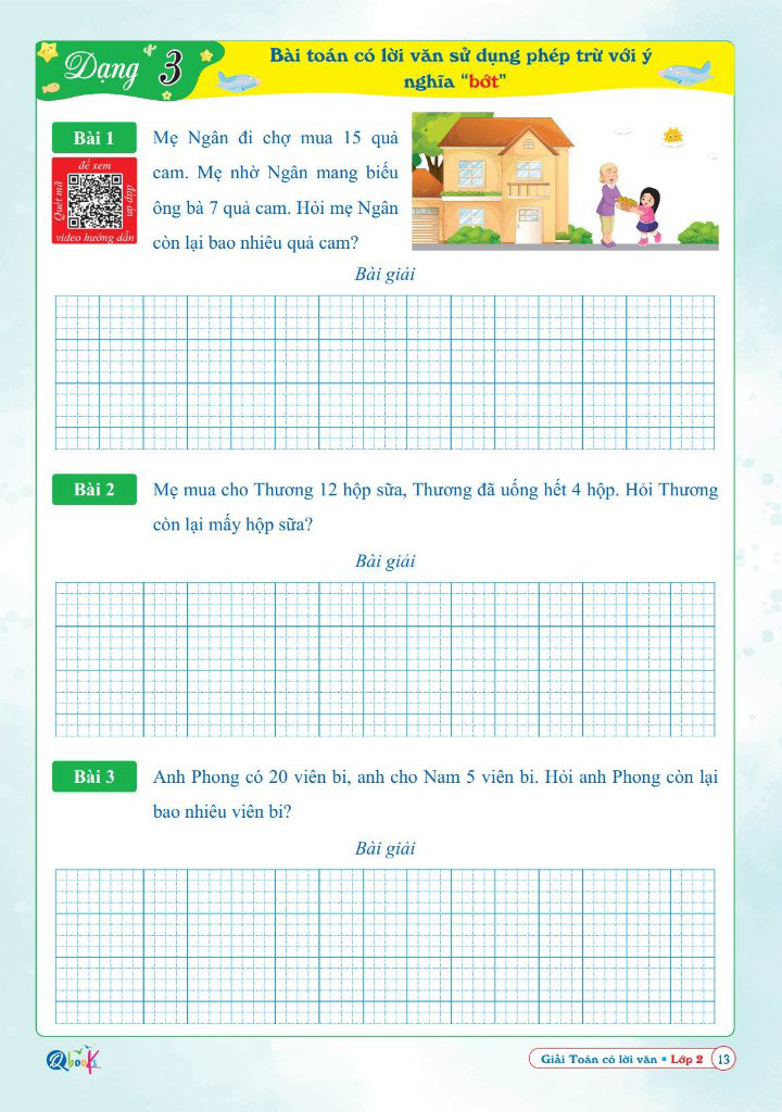 giải toán có lời văn lớp 2 - Ảnh 8