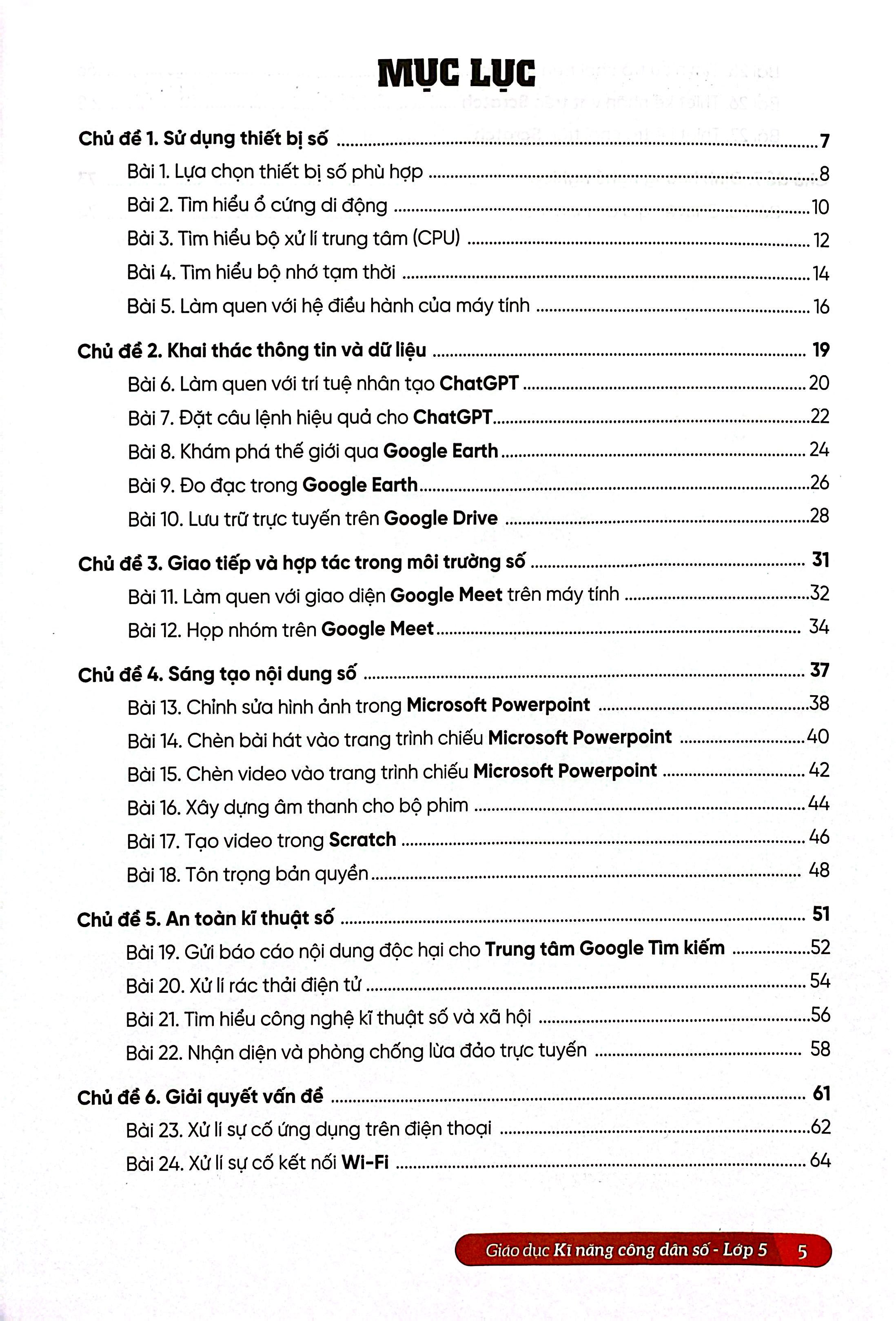 Giáo Dục Kĩ Năng Công Dân Số - Lớp 5 - Ảnh 4