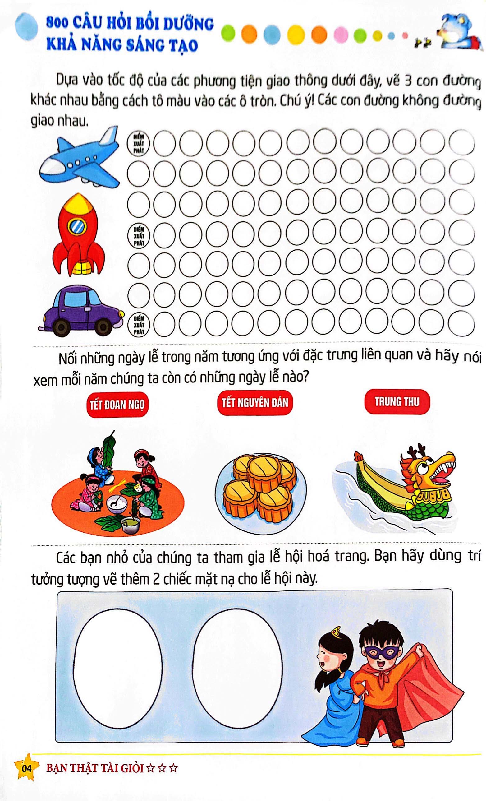 giáo dục sớm phát triển trí não - 800 câu hỏi bồi dưỡng khả năng sáng tạo (tái bản 2022) - Ảnh 6