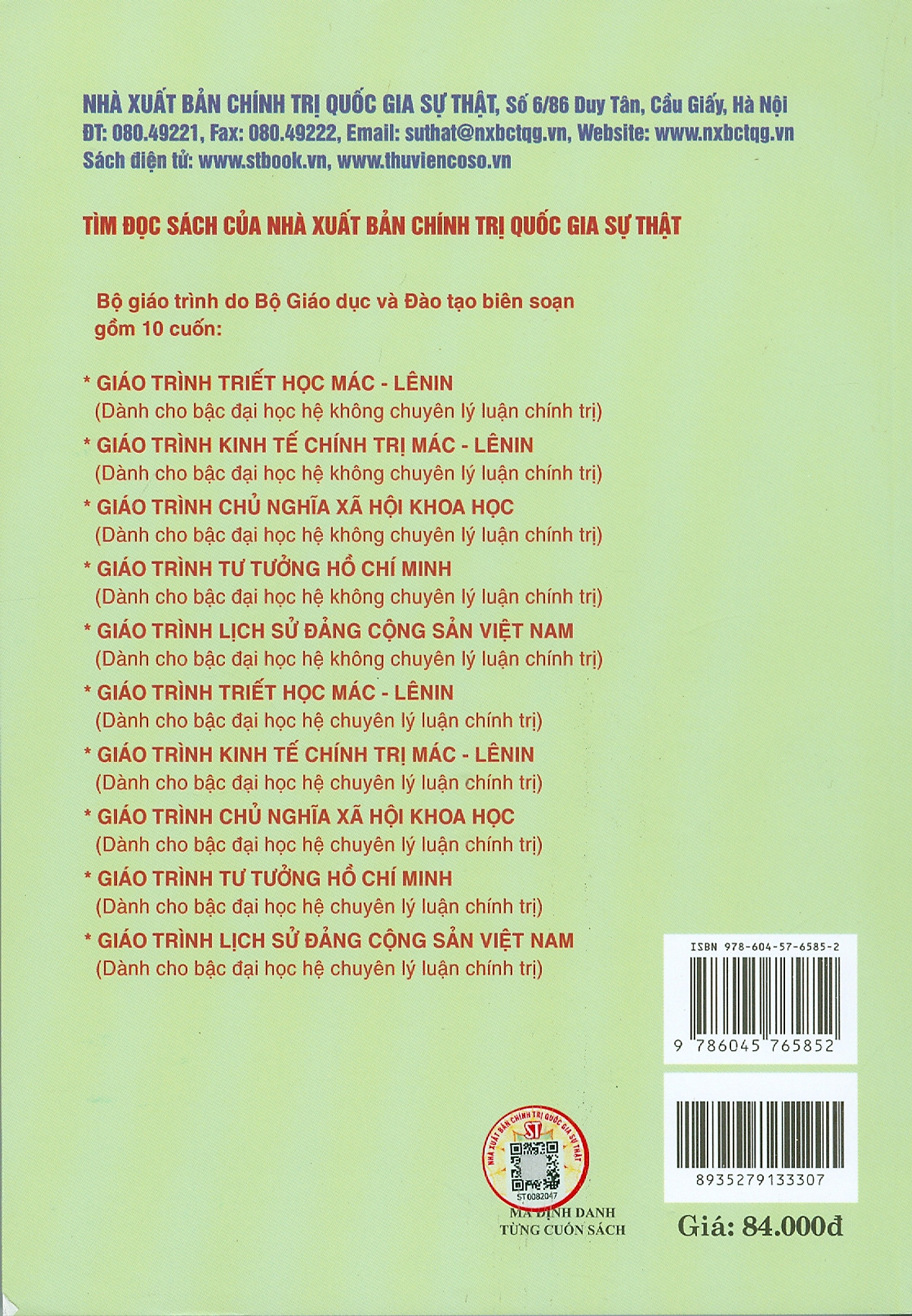 Giáo Trình Chủ Nghĩa Xã Hội Khoa Học (Dành Cho Bậc Đại Học Hệ Chuyên Lý Luận Chính Trị) - Ảnh 10