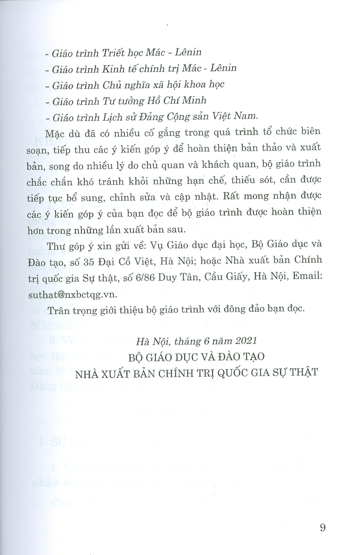 Giáo Trình Chủ Nghĩa Xã Hội Khoa Học (Dành Cho Bậc Đại Học Hệ Chuyên Lý Luận Chính Trị) - Ảnh 5