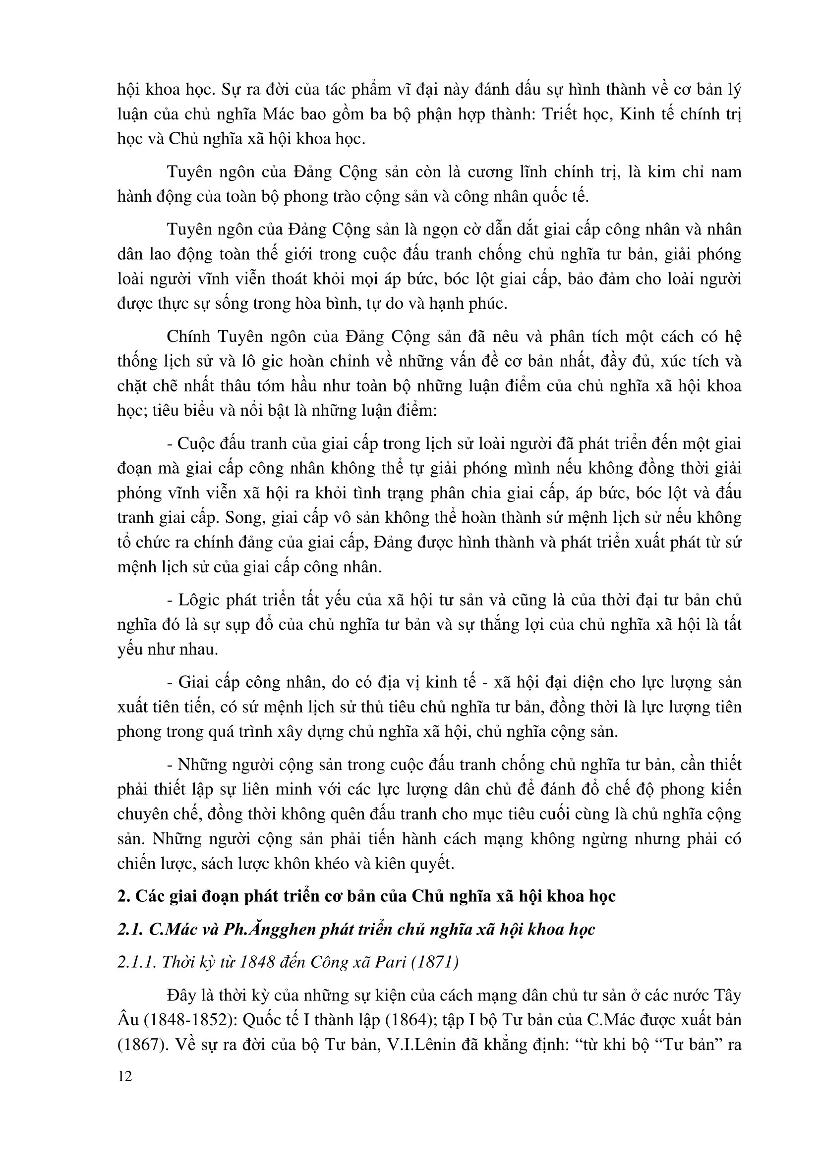 giáo trình chủ nghĩa xã hội khoa học (dành cho bậc đại học hệ không chuyên lý luận chính trị) - Ảnh 12