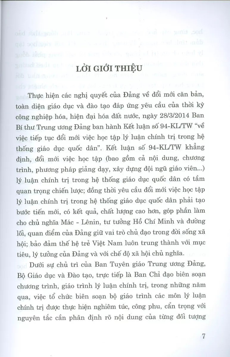 giáo trình kinh tế chính trị mác-lênin (dành cho bậc đại học hệ chuyên lý luận chính trị) (tái bản 2025) - Ảnh 3
