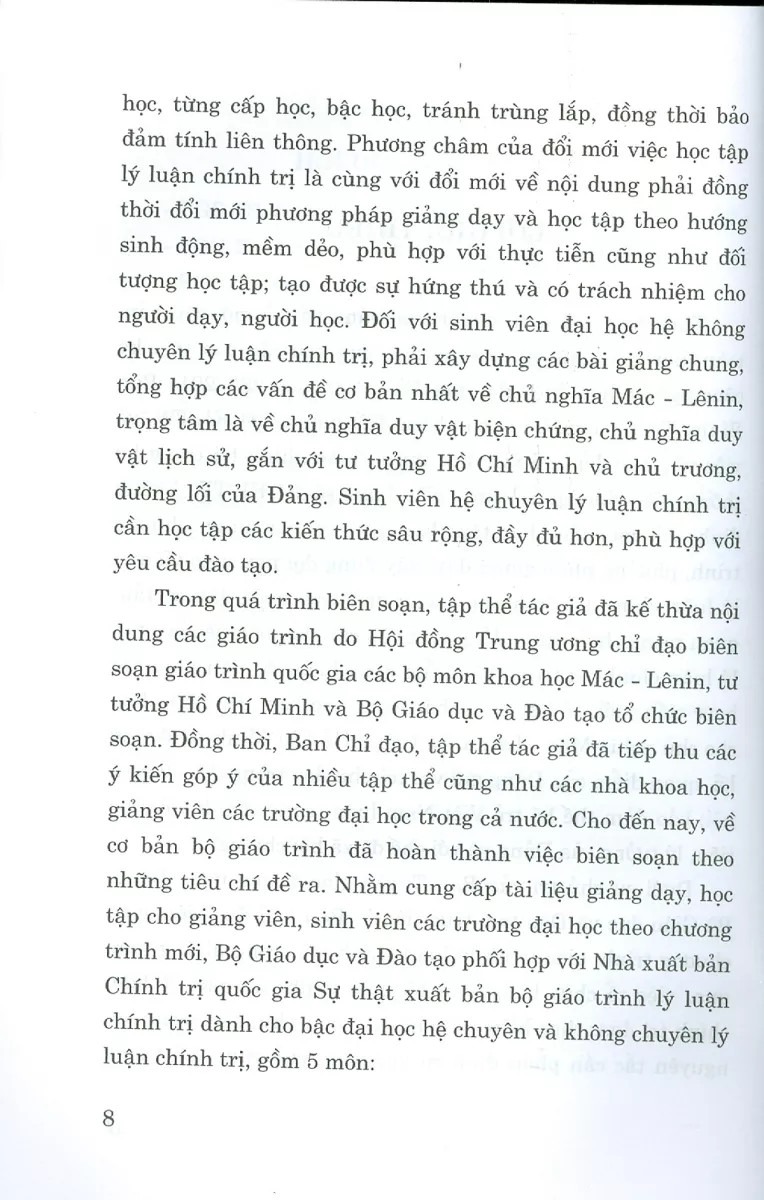giáo trình kinh tế chính trị mác-lênin (dành cho bậc đại học hệ chuyên lý luận chính trị) (tái bản 2025) - Ảnh 4