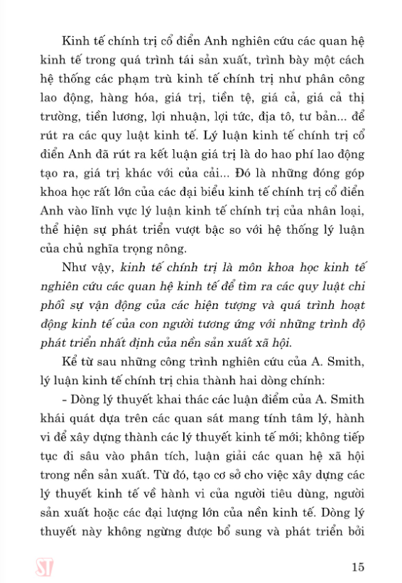 giáo trình kinh tế chính trị mác - lênin (dành cho bậc đại học hệ không chuyên lý luận chính trị) (tái bản 2024) - Ảnh 11