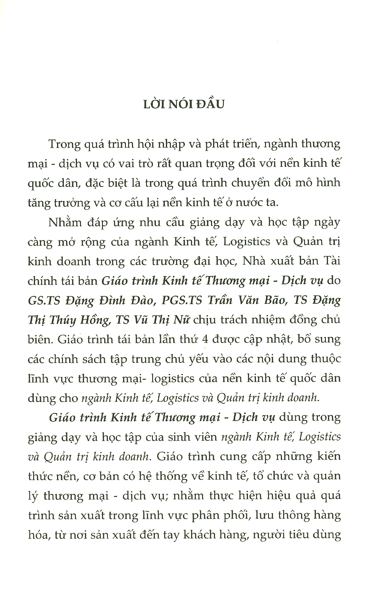 giáo trình kinh tế thương mại-dịch vụ (dành cho ngành kinh tế, logistics và quản trị kinh doanh) - Ảnh 10