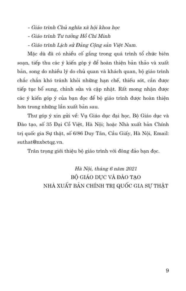 giáo trình lịch sử đảng cộng sản việt nam (dành cho bậc đại học hệ không chuyên lý luận chính trị) - Ảnh 5