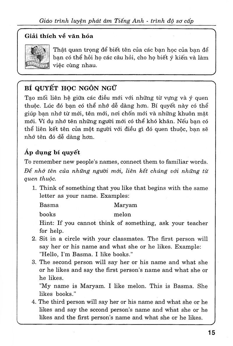 giáo trình luyện kỹ năng nghe - nói tiếng anh_trình độ sơ cấp (+cd) - Ảnh 13