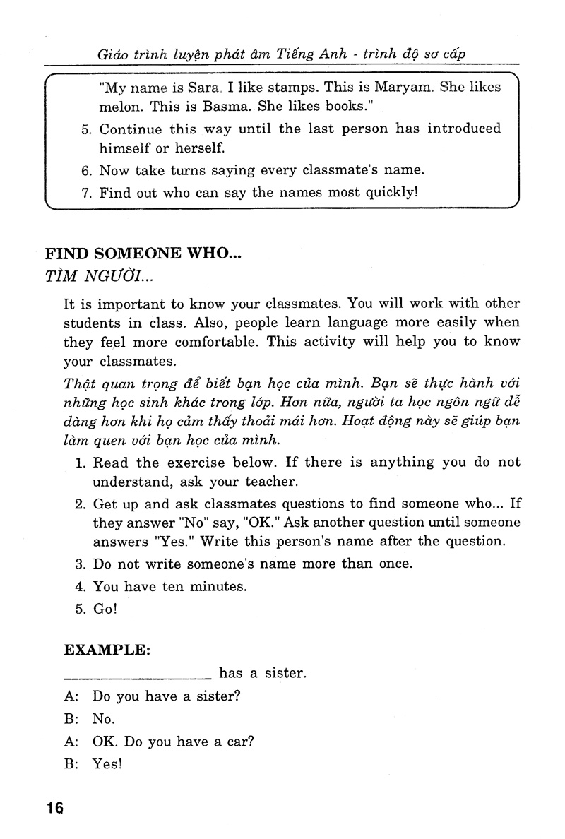 giáo trình luyện kỹ năng nghe - nói tiếng anh_trình độ sơ cấp (+cd) - Ảnh 14